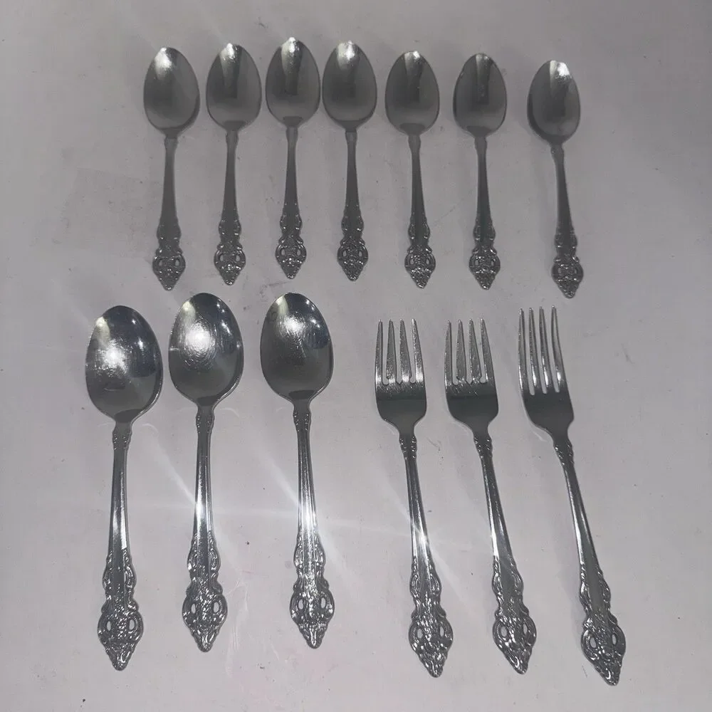 Oneida Community Renoir Pembrooke Stainless Flatware 13 Pc Mixed Lot